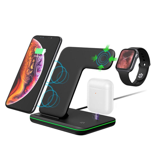 3 in 1 Fast Wireless Charger Stand