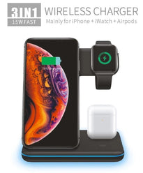 3 in 1 Fast Wireless Charger Stand
