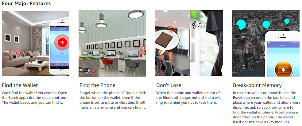 Cowhide Leather Anti-Lost  Purse