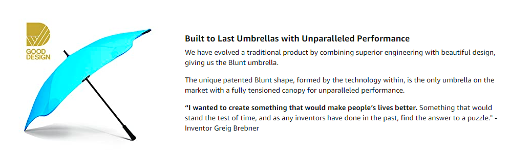 Wind Resistant Travel Umbrella