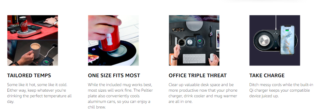 Fast Charger with Mug Warmer