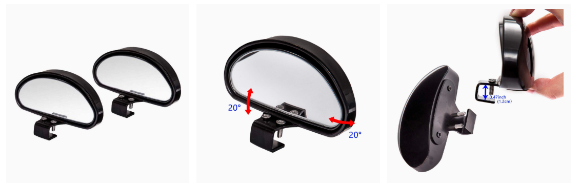 Adjustable Car Auxiliary Universal Wide Angle Mirror