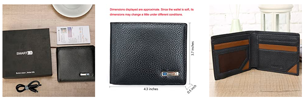 Cowhide Leather Anti-Lost  Purse