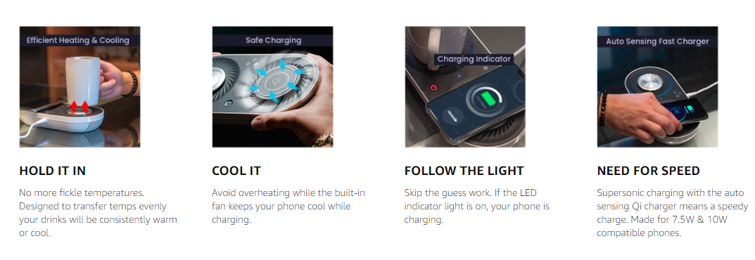 Fast Charger with Mug Warmer