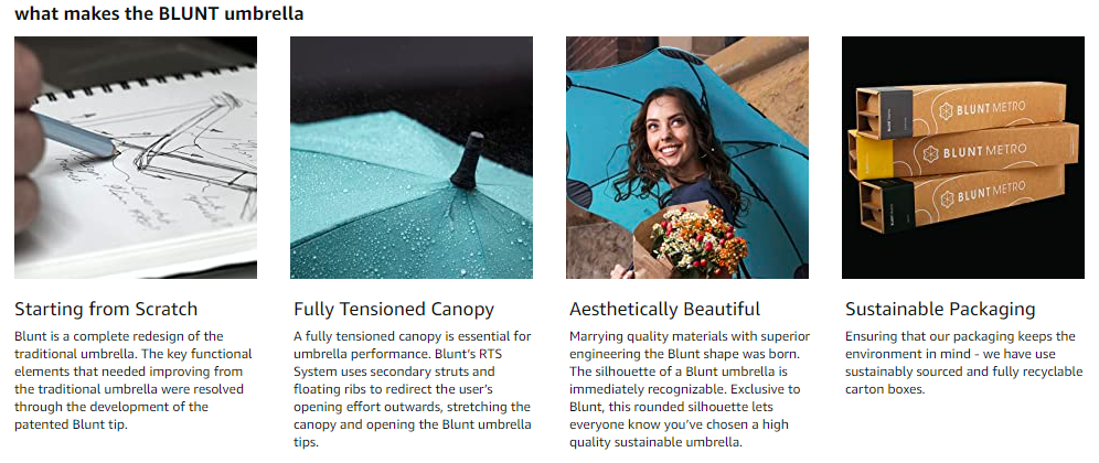 Wind Resistant Travel Umbrella