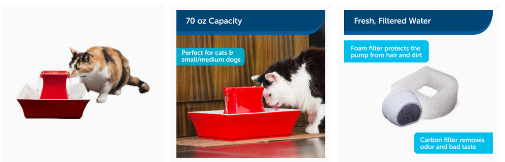 Pagoda Ceramic Pet Fountain