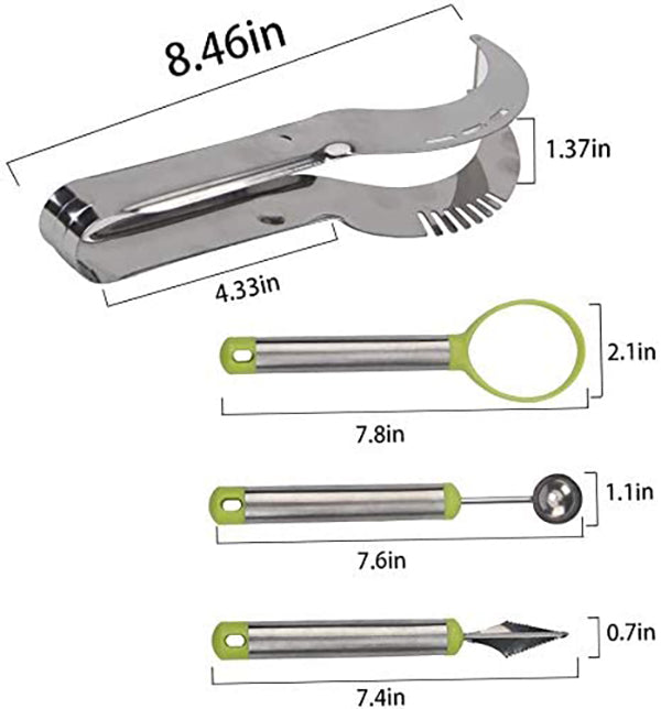 Stainless Steel Fruit Carving Slicer Set