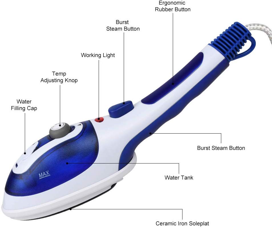 Oranlife Handheld Clothes Iron and Steamer