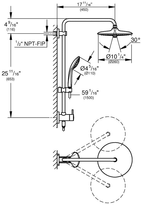 Retro-Fit Shower System