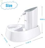 LED Pet Water Fountain with Adjustable Water Flow and Activated Carbon Filter