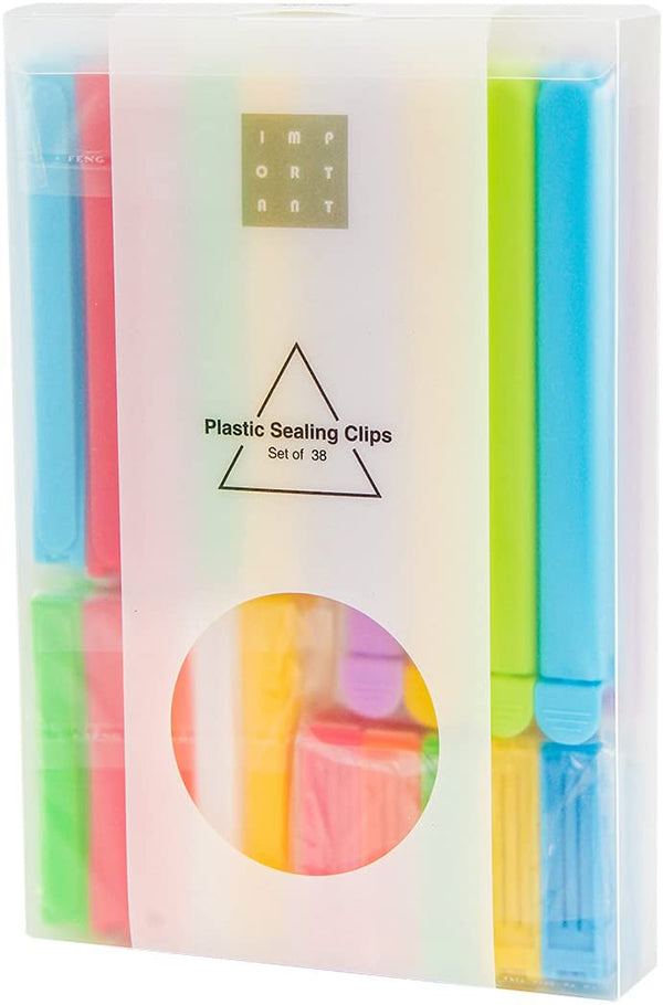 Plastic Sealing Clips for Food and Snack Bag (38 pcs)