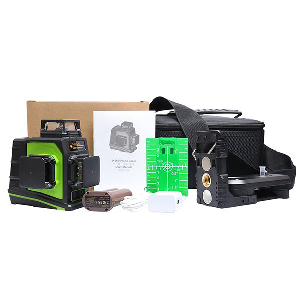 Huepar GF360G-NP 3D Green Beam Self-Leveling Laser