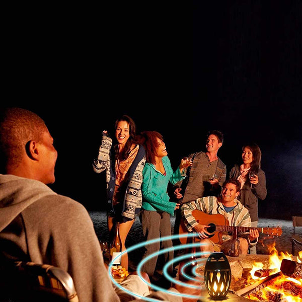 Flame Table Lamp with Speaker