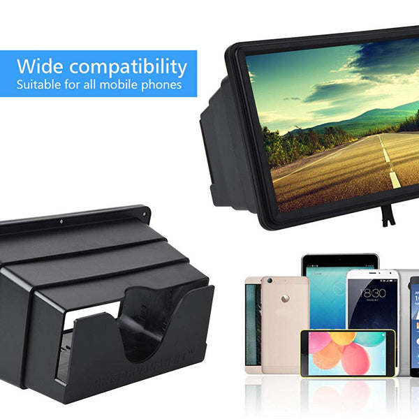 Universal 12 Inch Mobile Phone 3D Retractable Screen Magnifier