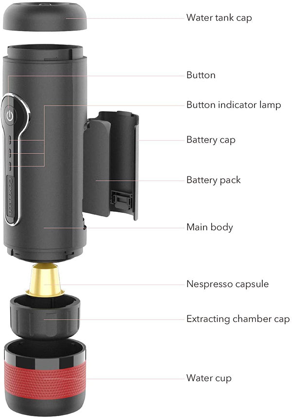 CONQUECO Portable Espresso Machine