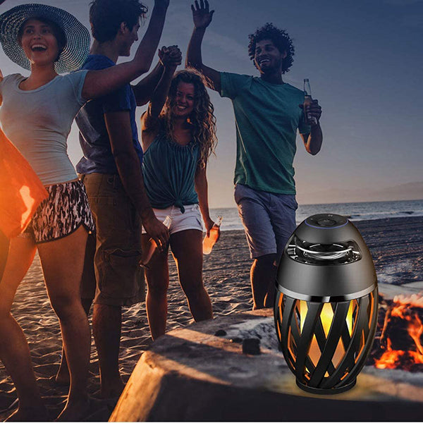Flame Table Lamp with Speaker
