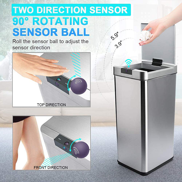 Secura 13 Gallon Automatic Trash Can