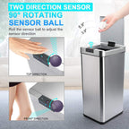 Secura 13 Gallon Automatic Trash Can