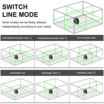 Huepar GF360G-NP 3D Green Beam Self-Leveling Laser