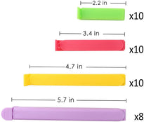 Plastic Sealing Clips for Food and Snack Bag (38 pcs)