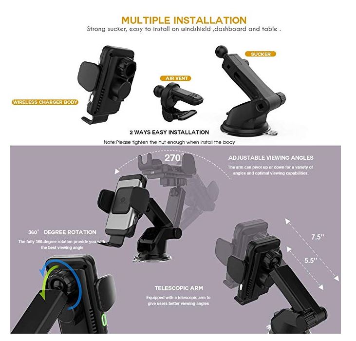 ZeeHoo Wireless Car Charger