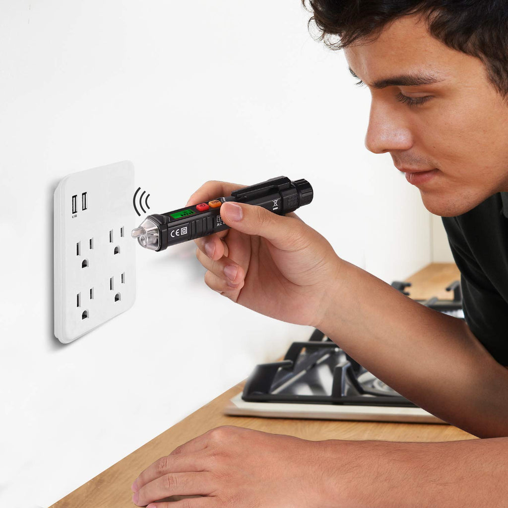 Tacklife VT02 Non-Contact Voltage Tester with Adjustable Sensitivity