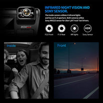 Pruveeo D30H Dash Cam with Infrared Night Vision and WiFi