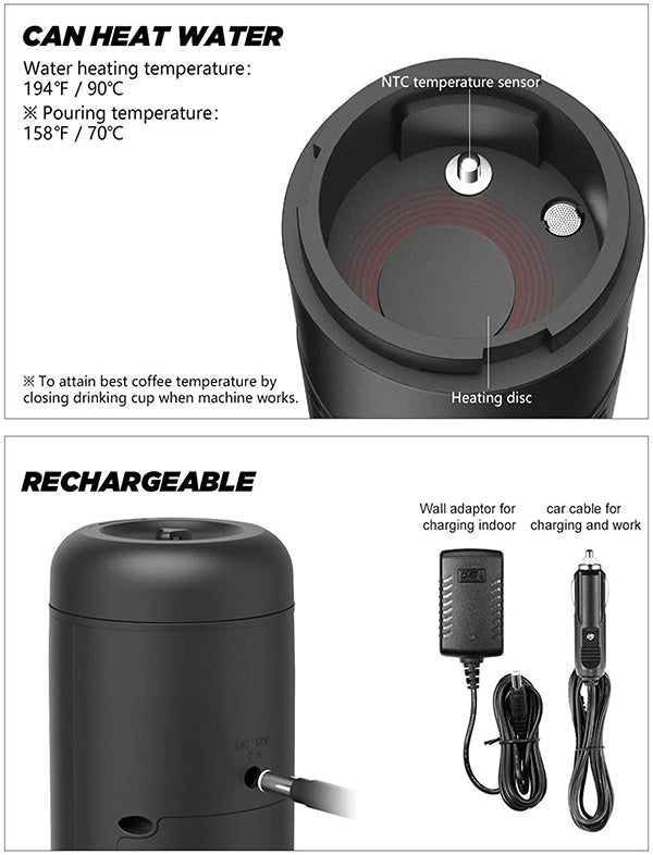 CONQUECO Portable Espresso Machine