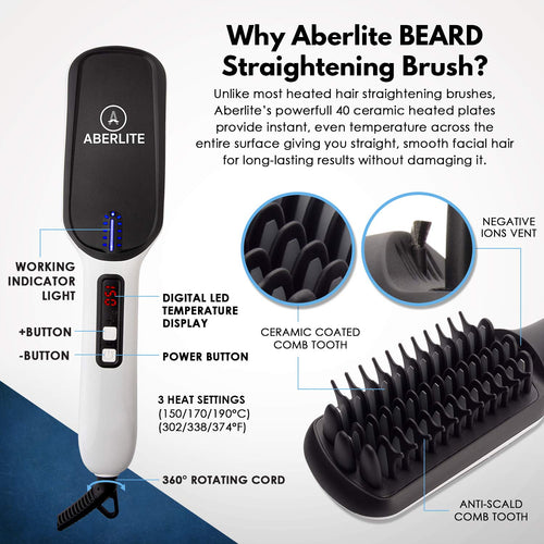 Aberlite MAX - Beard Straightener for Men