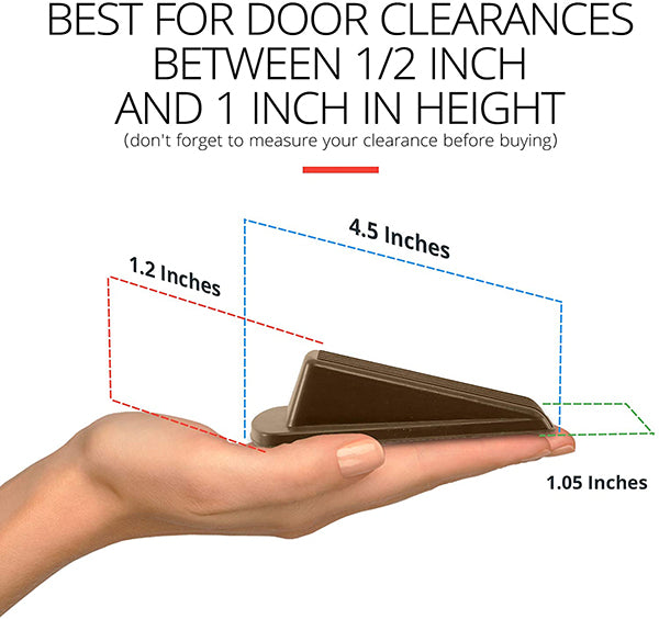 Classic Rubber Door Stopper Wedge