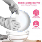Reusable Silicon Dishwashing Gloves