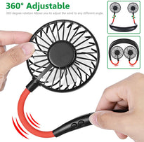 Portable Hands Free Rechargeable Neck Fan
