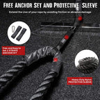 Battle Ropes with Foldable Poster and Anchor Kit