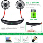Portable Hands Free Rechargeable Neck Fan