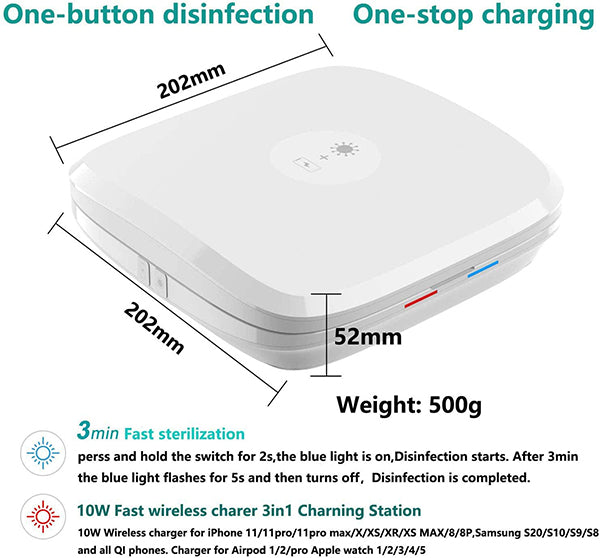Smartphone Charging Station Disinfection Box