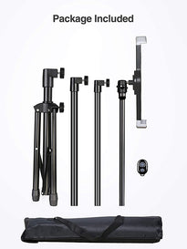 65.3 Inch Height Adjustable Floor Tablet Tripod Stand