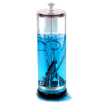 Salon Disinfectant Glass Jar