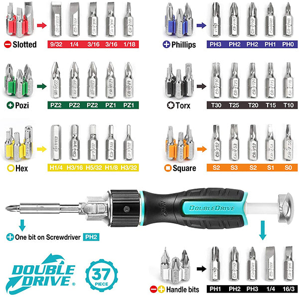 Auto Self-Loading Ratchet Screwdriver Set