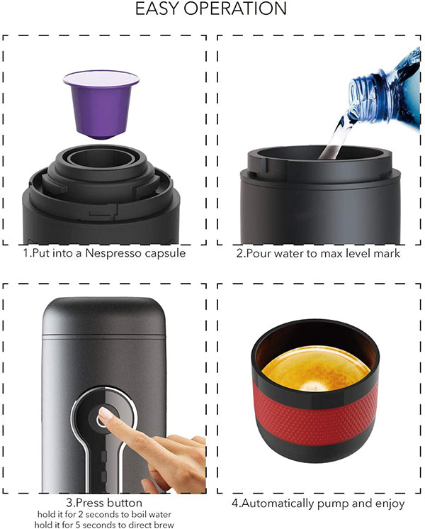 CONQUECO Portable Espresso Machine