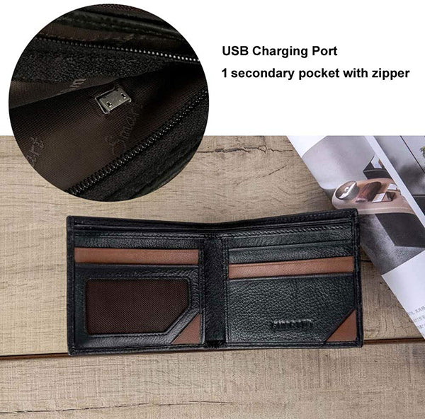 Cowhide Leather Anti-Lost  Purse