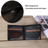 Cowhide Leather Anti-Lost  Purse