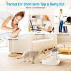 LED Pet Water Fountain with Adjustable Water Flow and Activated Carbon Filter