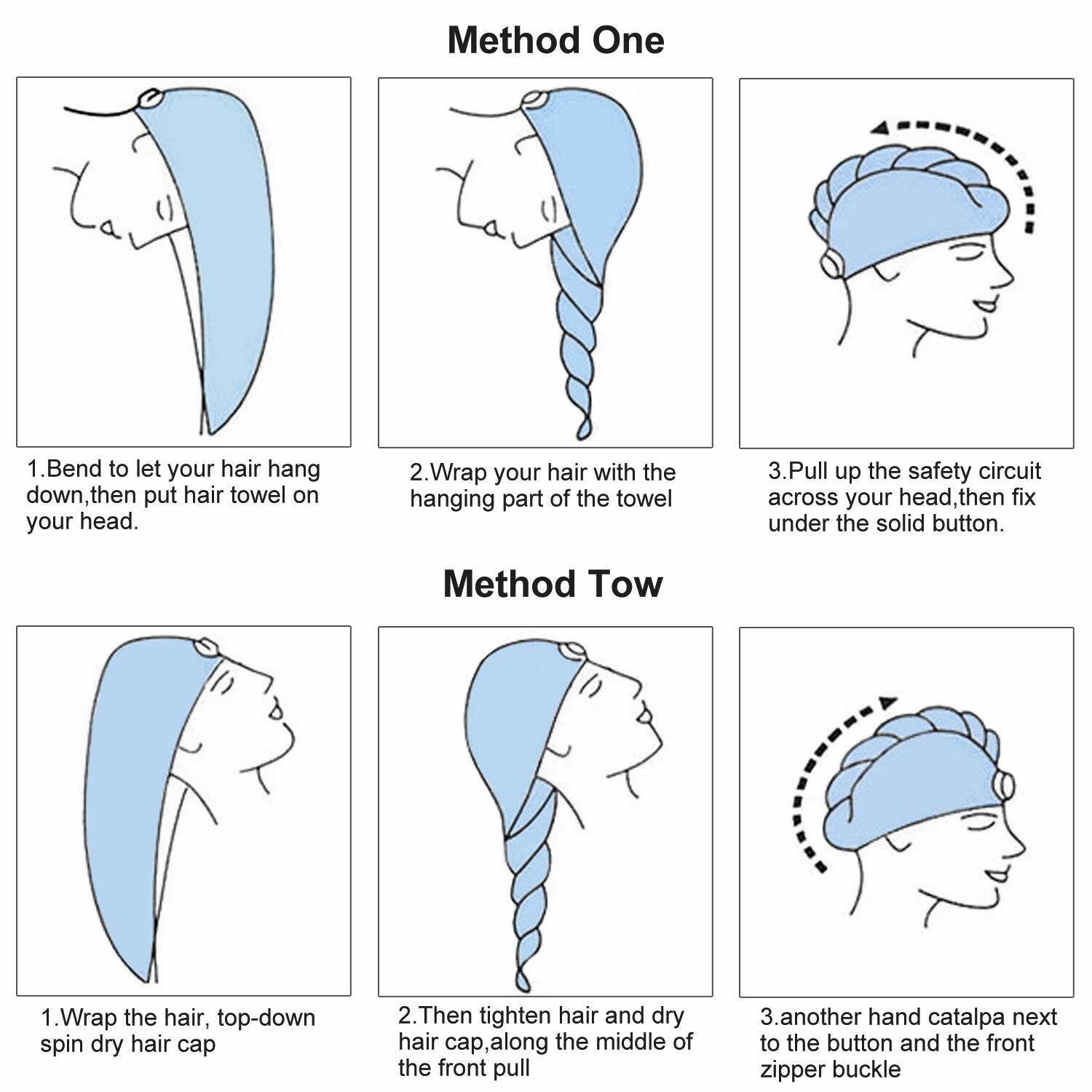 Microfiber Quick Dry Hair Wrap Towels