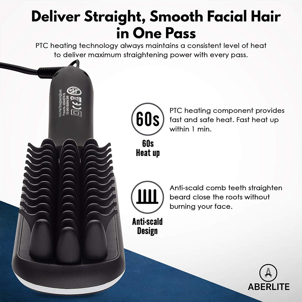 Aberlite MAX - Beard Straightener for Men