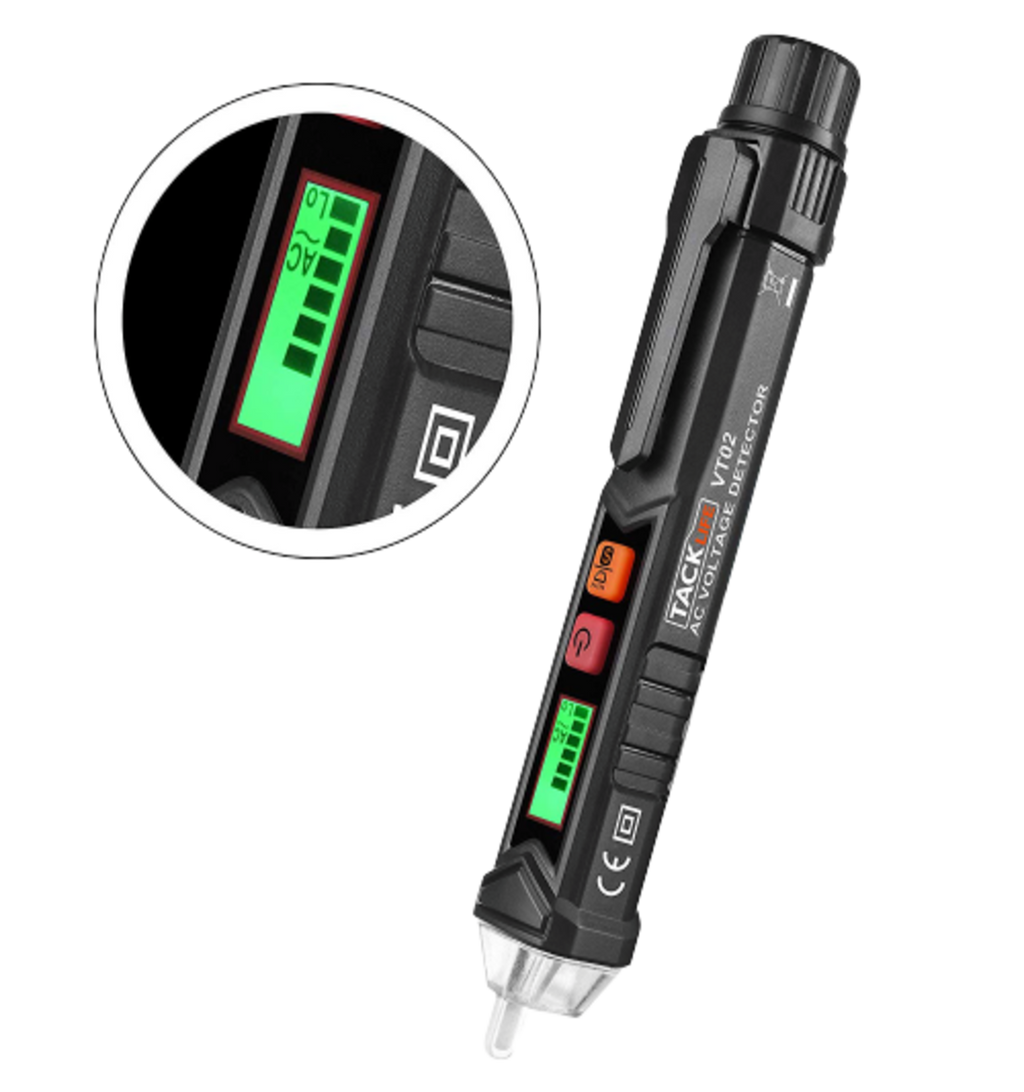 Tacklife VT02 Non-Contact Voltage Tester with Adjustable Sensitivity
