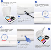 Smartphone Charging Station Disinfection Box