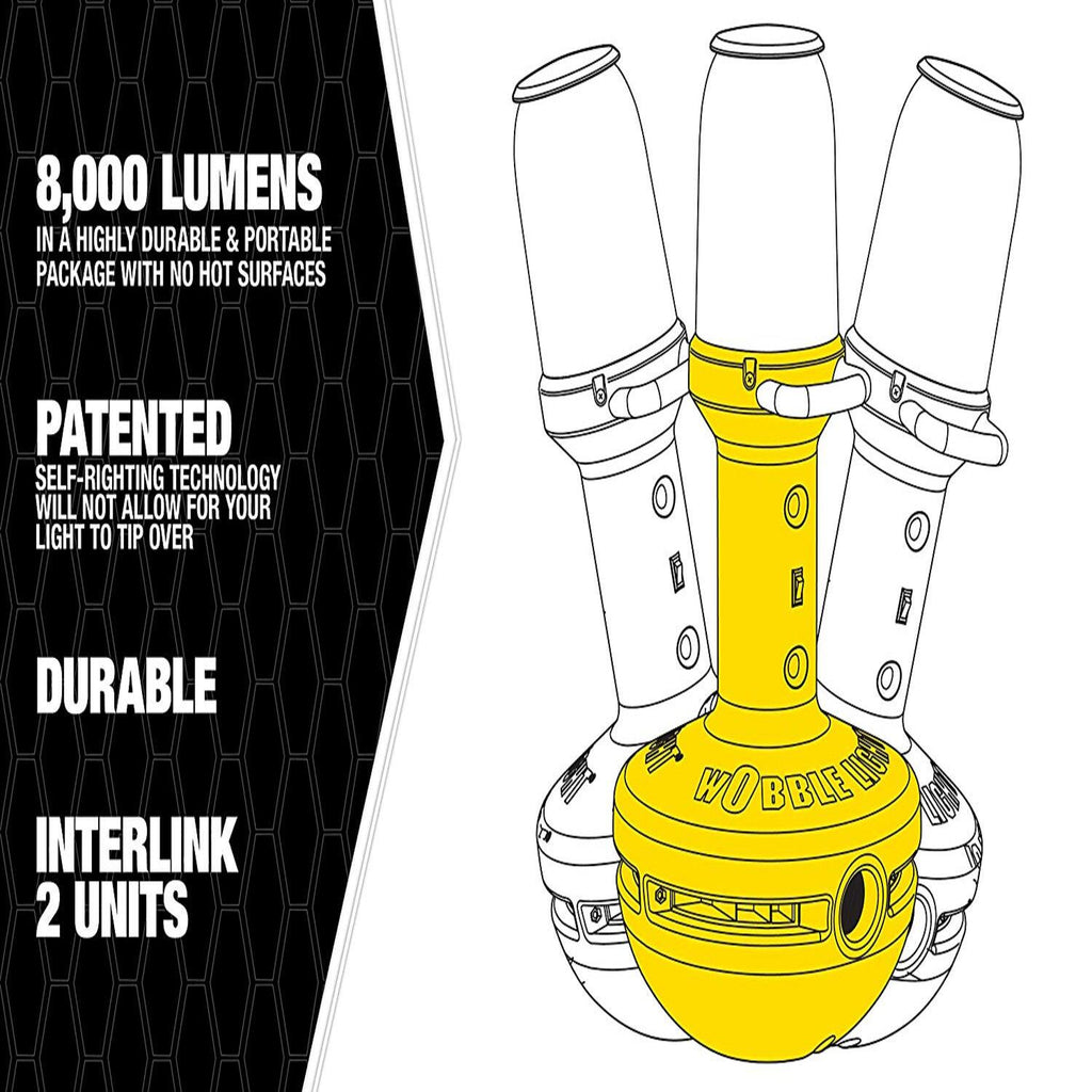Wobblelight 111302 - 500Watts Portable Jobsite Lighting