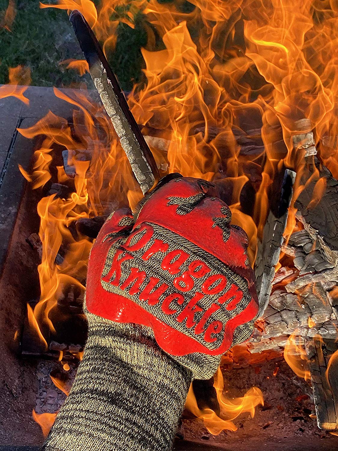 Dragon Knuckle Heat Resistant BBQ Gloves