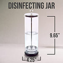 Salon Disinfectant Glass Jar