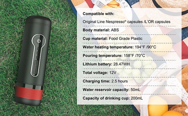 CONQUECO Portable Espresso Machine